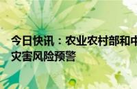 今日快讯：农业农村部和中国气象局联合发布冬小麦干热风灾害风险预警