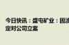 今日快讯：盛屯矿业：因涉嫌信息披露违法违规，证监会决定对公司立案