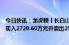 今日快讯：龙虎榜丨长白山今日涨停，知名游资宁波桑田路买入2720.60万元并卖出2574.9万元