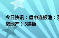 今日快讯：盘中连板池：英力股份（AI PC概念） 新华联（房地产）3连板