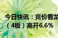 今日快讯：竞价看龙头：市场焦点股金瑞矿业（4板）高开6.6%