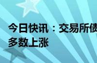 今日快讯：交易所债券市场收盘，万科境内债多数上涨