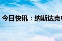 今日快讯：纳斯达克中国金龙指数跌幅达3%