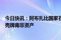 今日快讯：阿布扎比国家石油公司和沙特阿美据悉考虑竞购壳牌南非资产