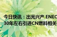 今日快讯：出光兴产 ENEOS 丰田汽车 三菱重工探讨推进2030年左右引进CN燃料相关事宜