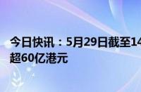 今日快讯：5月29日截至14时24分，南向资金实际净买入额超60亿港元