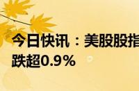 今日快讯：美股股指期货跌幅扩大，道指期货跌超0.9%