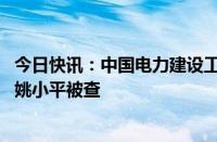 今日快讯：中国电力建设工程咨询有限公司党委书记 董事长姚小平被查