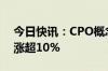 今日快讯：CPO概念股震荡走高，博创科技涨超10%