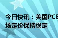 今日快讯：美国PCE数据公布后，利率互换市场定价保持稳定