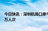 今日快讯：深圳机场口岸今年出入境人员持续攀升，破200万人次