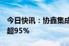 今日快讯：协鑫集成：5月份组件产能利用率超95%