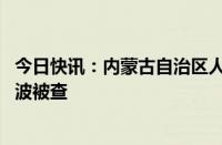 今日快讯：内蒙古自治区人大常委会原党组副书记 副主任王波被查