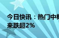 今日快讯：热门中概股多数下跌，爱奇艺 蔚来跌超2%