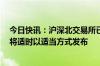 今日快讯：沪深北交易所已制定程序化异常交易监控标准，将适时以适当方式发布