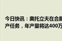 今日快讯：奥托立夫在合肥奠基新工厂：主要承担方向盘生产任务，年产量将达400万件