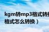 kgm转mp3格式转换器安卓版（kgm转mp3格式怎么转换）