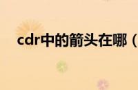 cdr中的箭头在哪（cdr箭头符号在哪里）