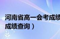 河南省高一会考成绩查询网站官方（高一会考成绩查询）