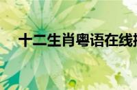 十二生肖粤语在线播放（十二生肖粤语）