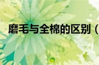 磨毛与全棉的区别（磨毛和全棉有何分别）