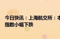 今日快讯：上海航交所：本周终端需求不及预期，沿海综合指数小幅下跌