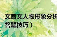 文言文人物形象分析答题技巧（人物形象分析答题技巧）