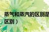 蒸气和蒸汽的区别是什么意思（蒸气和蒸汽的区别）