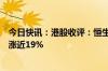 今日快讯：港股收评：恒生科技指数大涨3.65%，哔哩哔哩涨近19%