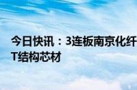 今日快讯：3连板南京化纤：目前主营业务为纤维素纤维 PET结构芯材