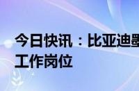 今日快讯：比亚迪墨西哥工厂将创造约1万个工作岗位