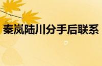 秦岚陆川分手后联系（秦岚陆川为什么分手）