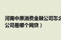 河南中原消费金融公司怎么样（河南中原消费金融股份有限公司是哪个网贷）