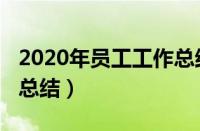 2020年员工工作总结范文（2019年员工工作总结）