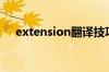 extension翻译技巧定义（extension）