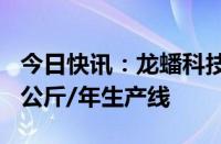 今日快讯：龙蟠科技：氢能催化剂已建好200公斤/年生产线