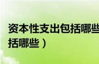 资本性支出包括哪些内容科目（资本性支出包括哪些）