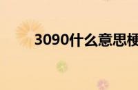 3090什么意思梗（3090什么意思）