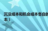 沉没成本和机会成本各自的定义是什么（沉没成本和机会成本）