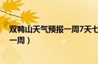 双鸭山天气预报一周7天七台河天气预报（双鸭山天气预报一周）