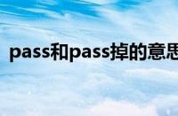 pass和pass掉的意思（pass掉是什么意思）