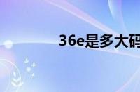 36e是多大码（36e是多大）