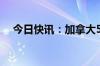 今日快讯：加拿大5月CPI同比增长2.9%