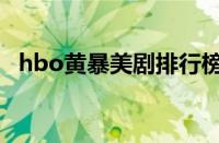 hbo黄暴美剧排行榜（hbo黄暴高分神剧）