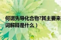 何谓先导化合物?其主要来源途径有哪些?（先导化合物的名词解释是什么）