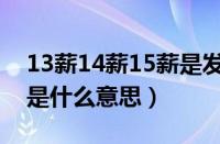 13薪14薪15薪是发底薪吗（13薪14薪15薪是什么意思）