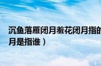 沉鱼落雁闭月羞花闭月指的是谁意思（沉鱼落雁闭月羞花闭月是指谁）