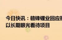 今日快讯：赣锋锂业回应墨西哥矿权被取消：将持续协商，以长期眼光看待项目