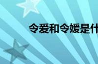 令爱和令媛是什么意思（灵哀寒）