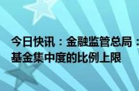 今日快讯：金融监管总局：研究提高保险资金投资创业投资基金集中度的比例上限